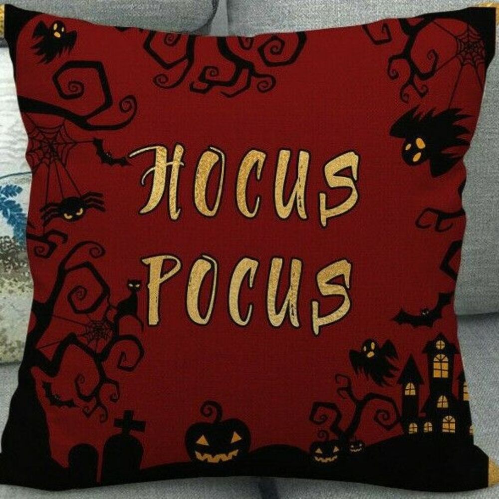 New Hocus Pocus Halloween decorative pillow cover